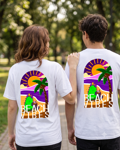 Beach Vibes Summer | Cute Positive Graphic Tee | Kindness Shirt | Capy Adventures