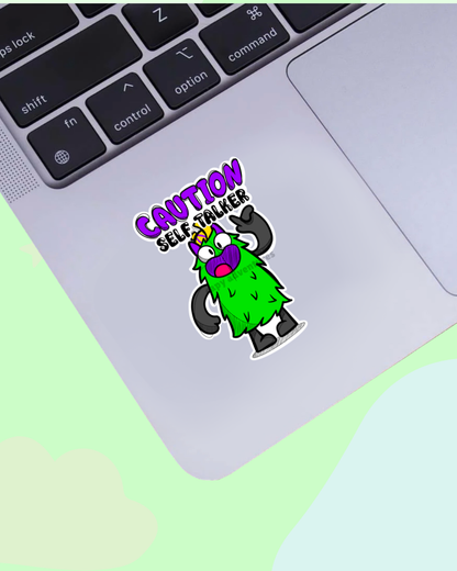 Self Talker Sticker | Waterproof Motivational Vinyl Sticker | Laptop, iPad & Water Bottle Decal