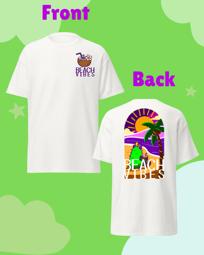 Beach Vibes Summer | Cute Positive Graphic Tee | Kindness Shirt | Capy Adventures