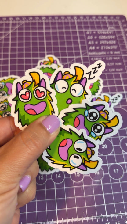 Emoji Sticker Pack | Waterproof Motivational Vinyl Sticker | Laptop, iPad & Water Bottle Decal